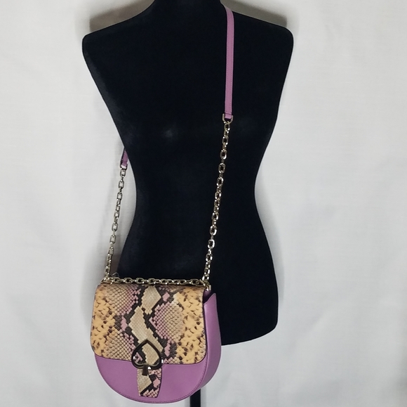 Pink Kate Spade Crossbody Bag w/ Python Embossing